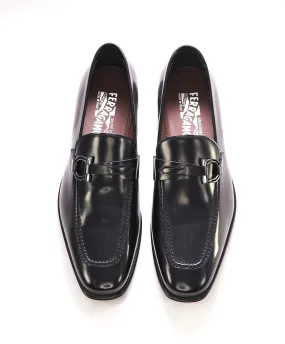 $850 SALVATORE FERRAGAMO - Gancini Bit Loafer Black Leather - 10 E US