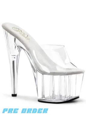 ADORE-701 HEELS - CLEAR ✰ PRE ORDER ✰