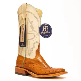 Anderson Bean Cognac Full Quill Ostrich with Bone Glove Top
