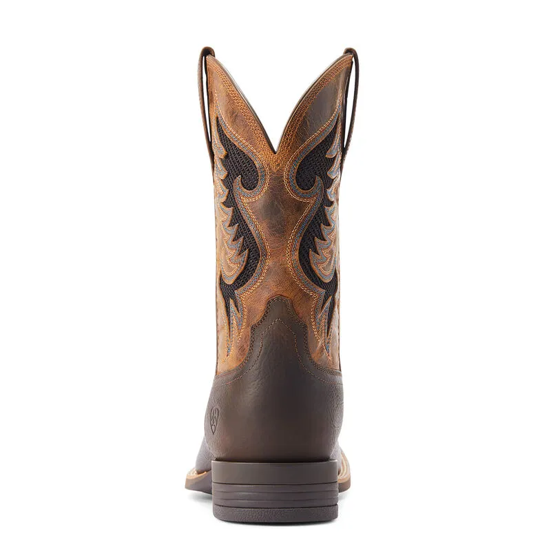 ARIAT MENS COWPUNCHER VENT TEK BOOTS (DARK BROWN)