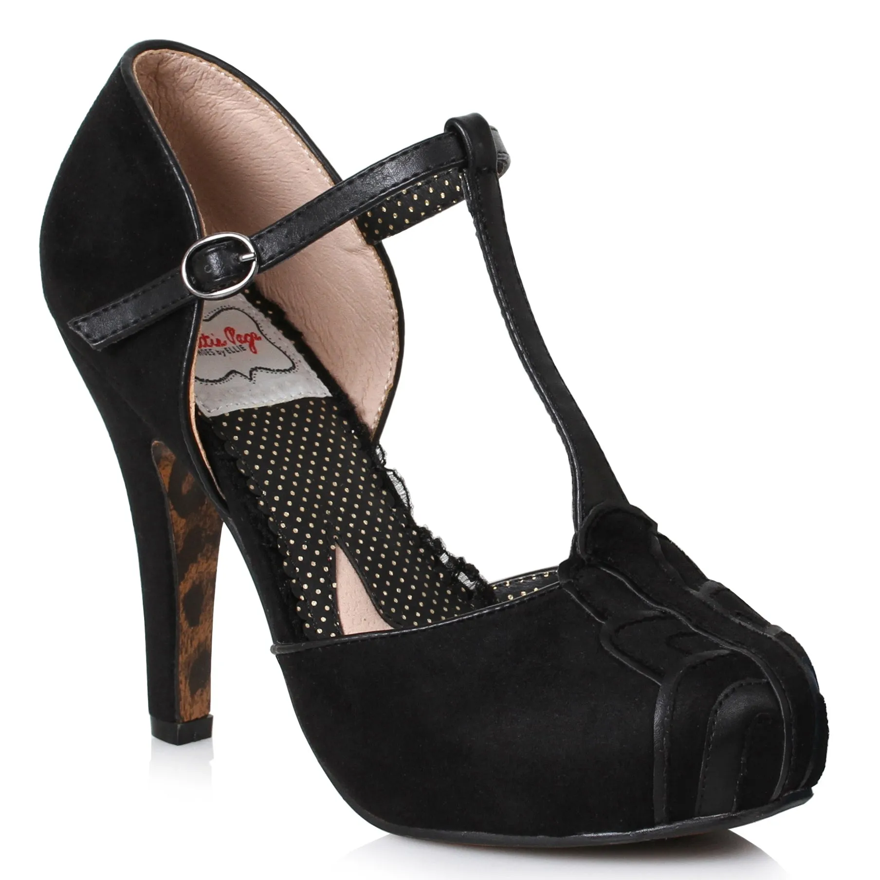 BP412-EMILE 4" T Strap Suede Maryjane