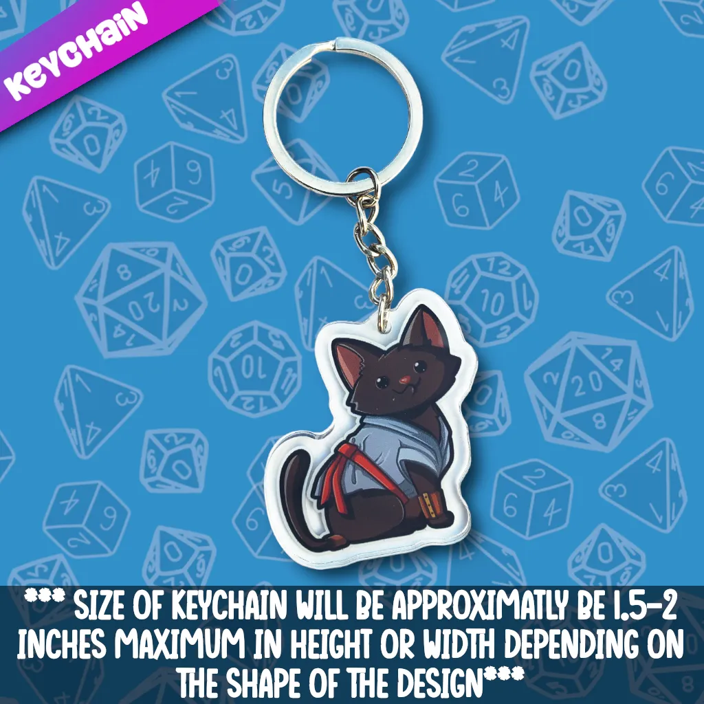 Cat- Monk Acrylic Keychain
