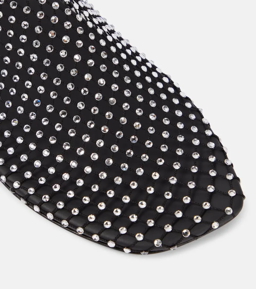 Christopher Esber Minette embellished mesh ballet flats