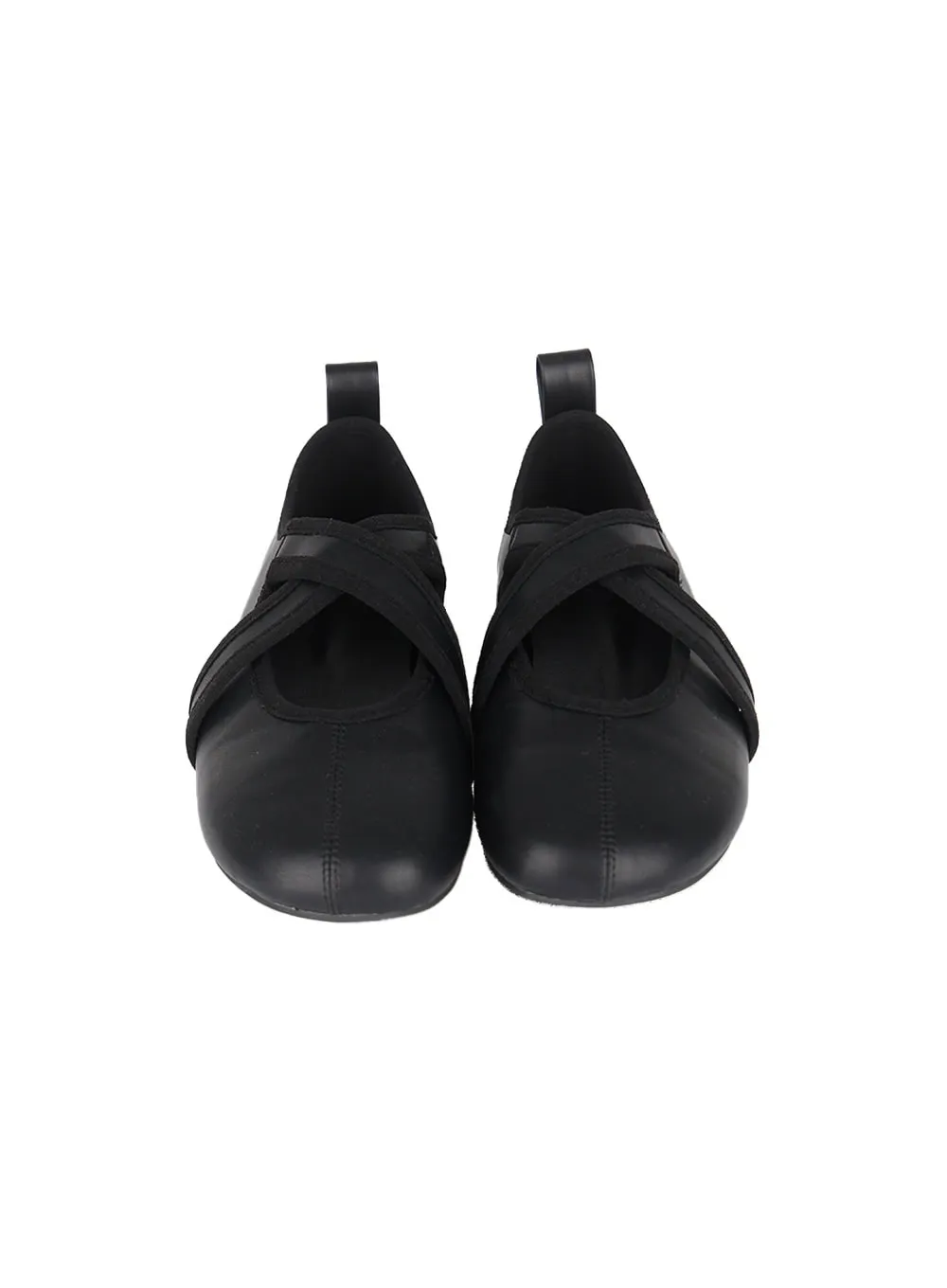 Cross-Strap Flat Loafers CA522