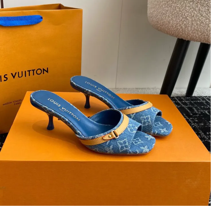 Denim LV Heels
