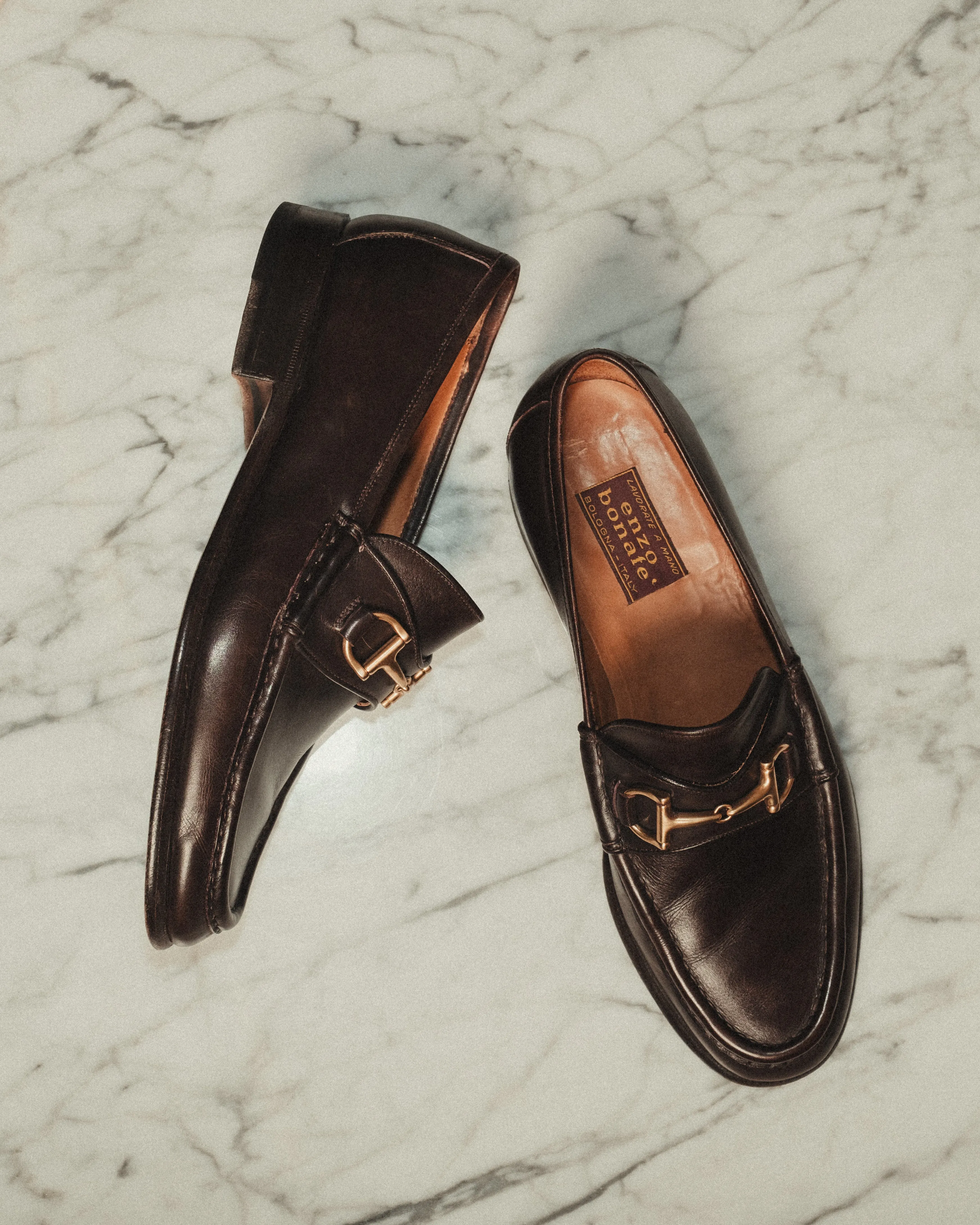 Enzo Bonafè Dark Brown Horsebit Loafers EU 41
