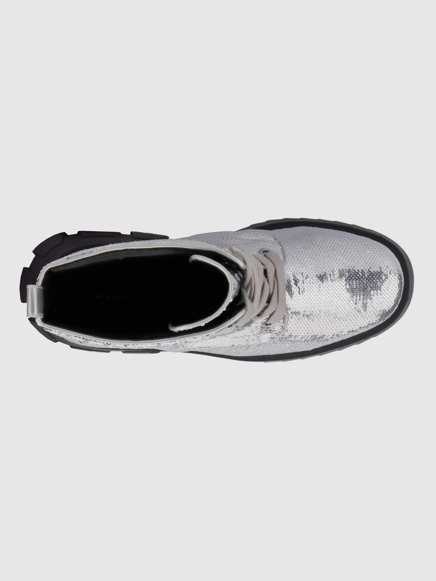 Fashion To Figure - Odessa Wide Width Sequin Combat Boots