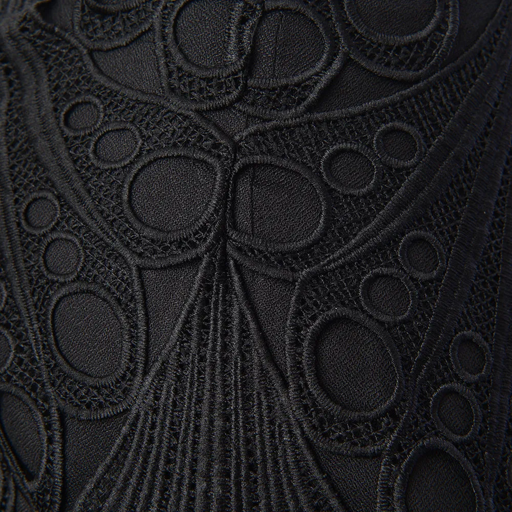 French Connection Womens Ginaz Lace Mix Mini Skirt