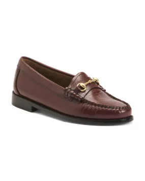 GH BASS Leather Lianna Bit Croco Weejun Loafers