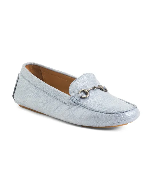 JOHNSTON AND MURPHY Suede Maggie Bit Loafers