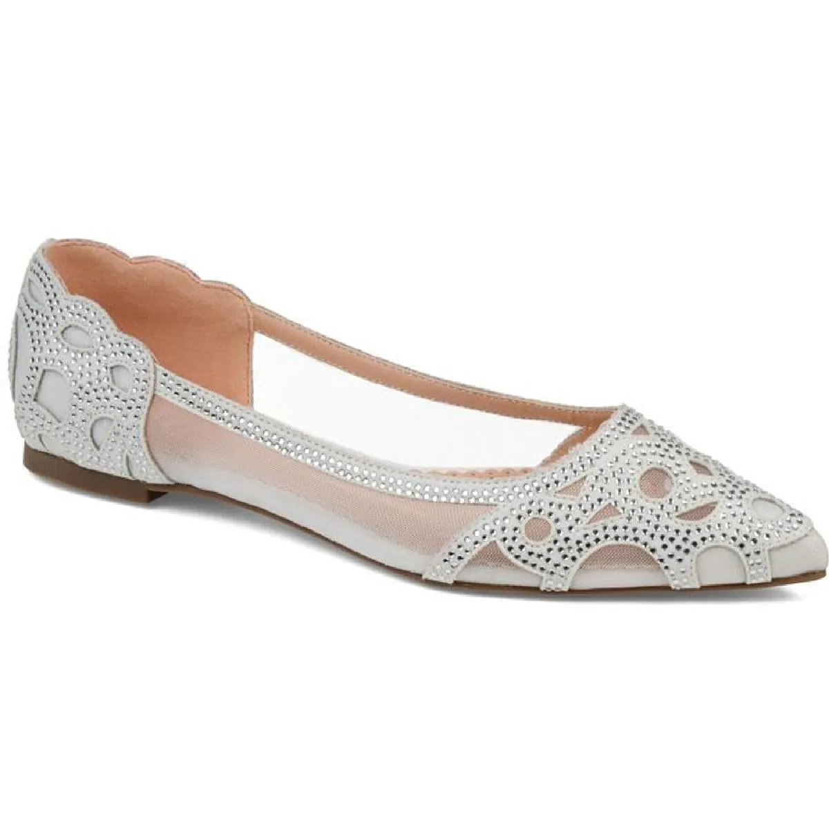 Journee Collection Womens Batavia Mesh Pointy-Toe Flats