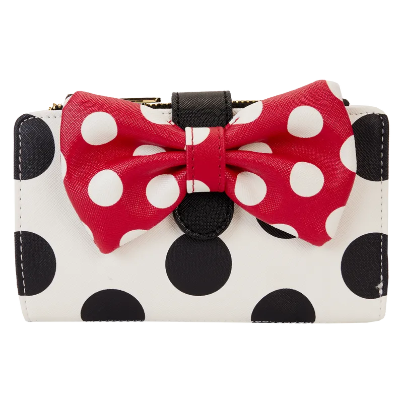 Loungefly x Disney Minnie Mouse Rocks the Dots Classic Flap Purse