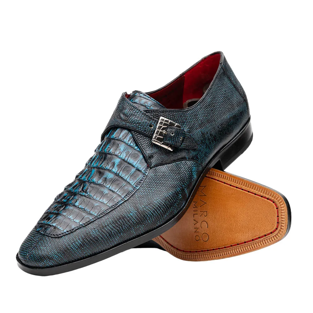 Marco Di Milano Toluca Caiman-lizard Ring Black-blue
