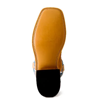 Men's Horsepower Pecan Barking Iron with Sugared Blue Jeans Top HP1836
