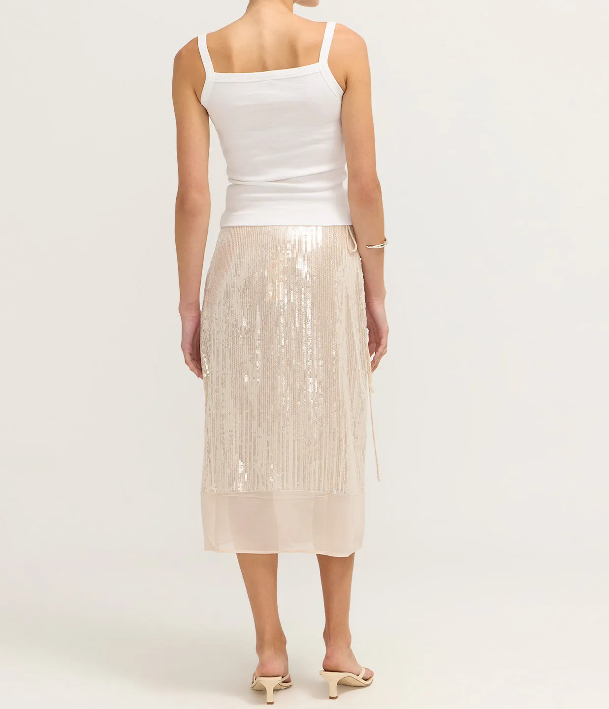 Salike Skirt in Clear Cream