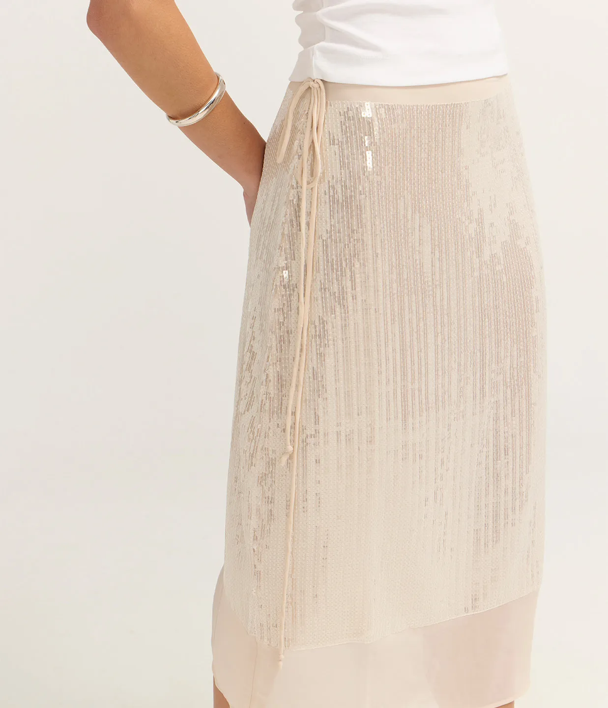 Salike Skirt in Clear Cream