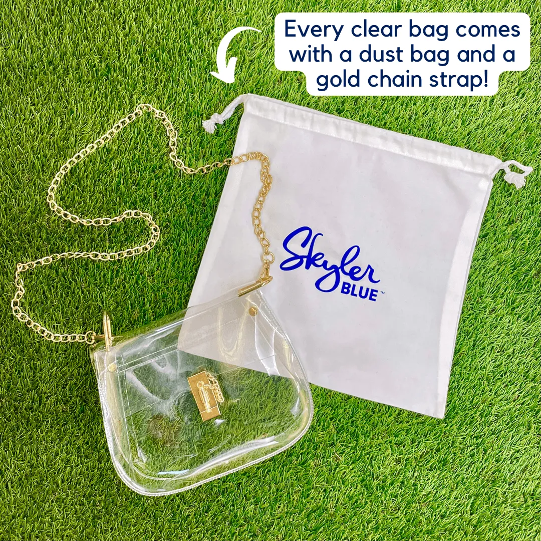 The Chapel Hill Clear Medium Saddle Bag
