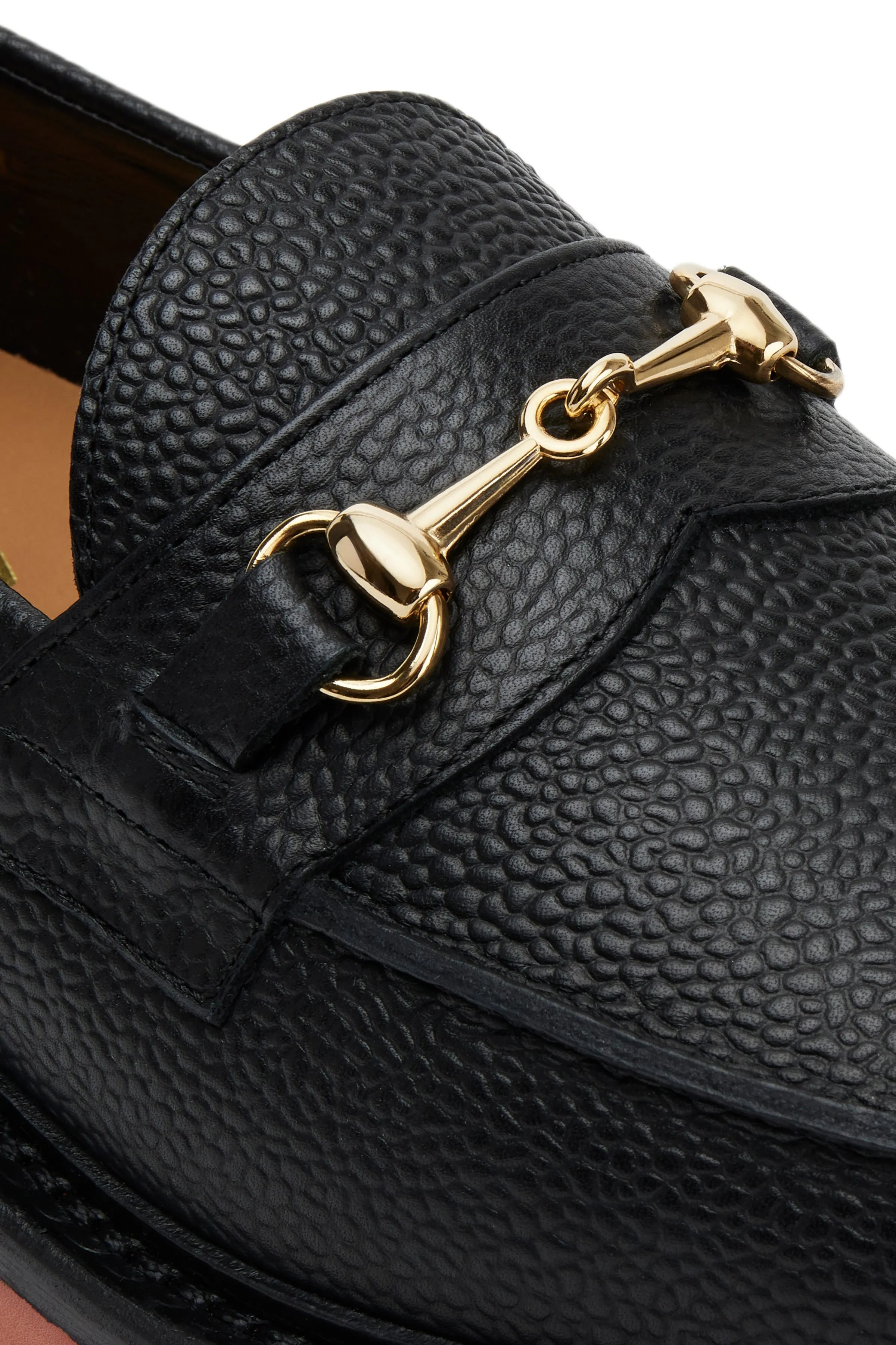 The Mason Horse Bit Loafer, Onyx/Clay, Vibram 1757 Lug Sole