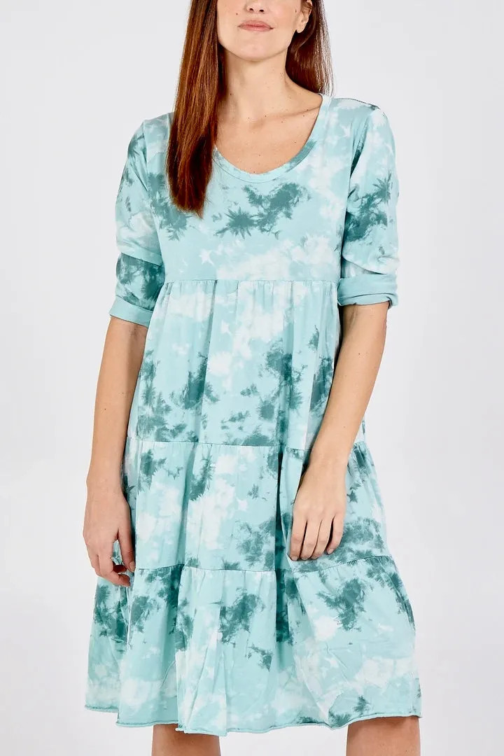 TIE DYE SMOCK DRESS