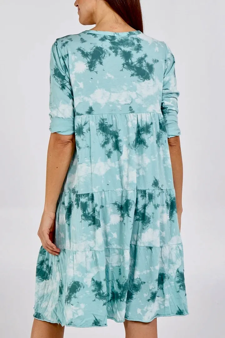 TIE DYE SMOCK DRESS