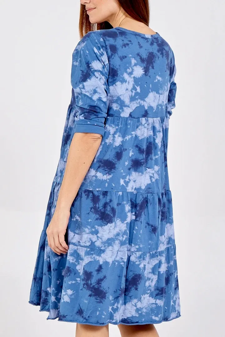 TIE DYE SMOCK DRESS
