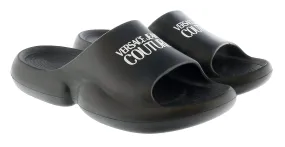 Versace Jeans Couture Black Signature Platform Pool Slide-