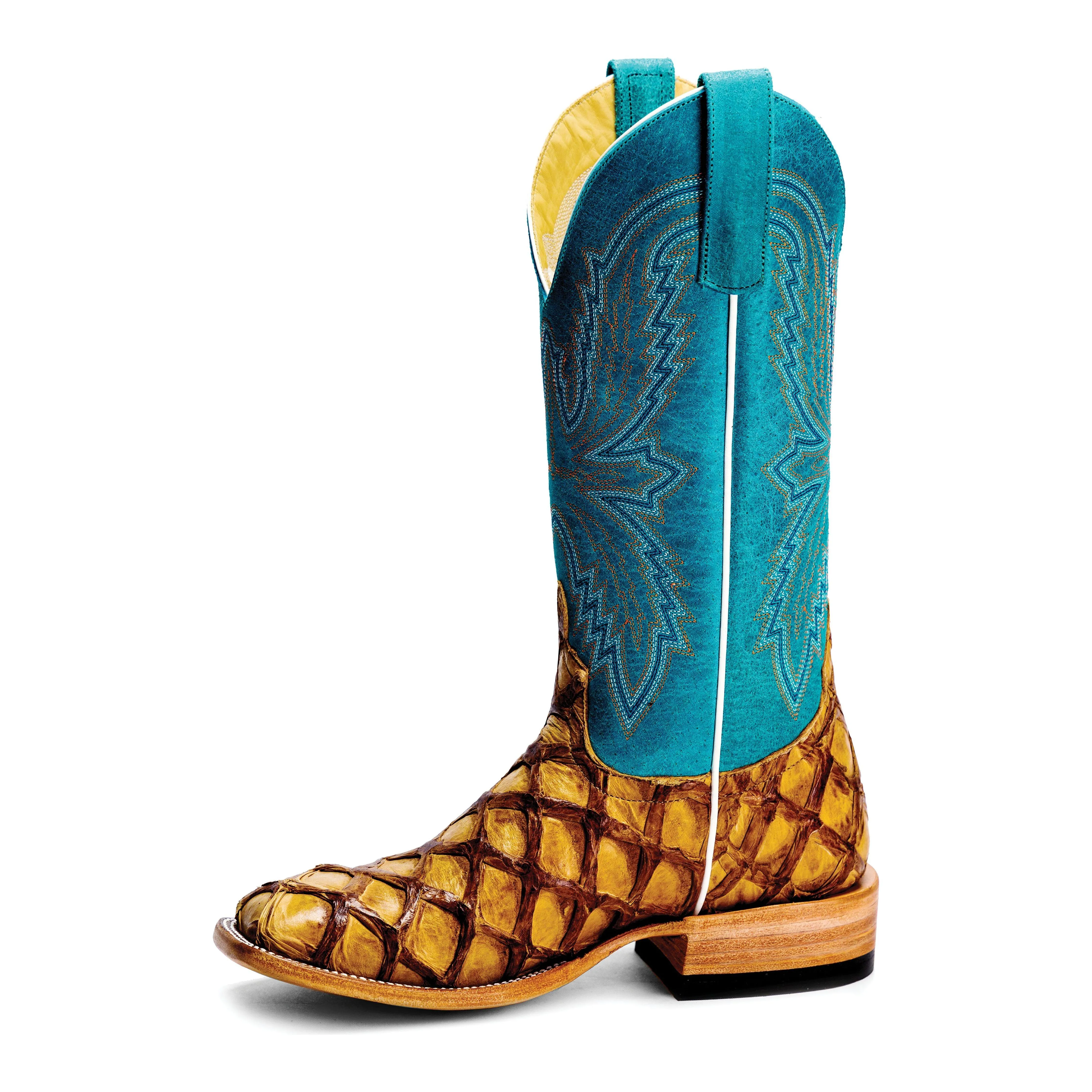 Women's Macie Bean Antique Saddle Big Bass with Turquoise Sinsation Top M2008